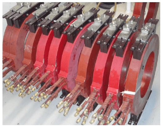 Fig. 72: Water cooled solenoids for IRFEL.